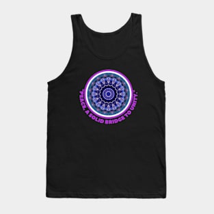 PEACE: A SOLID BRIDGE TO UNITY Tank Top